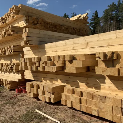 Стены из массива бруса