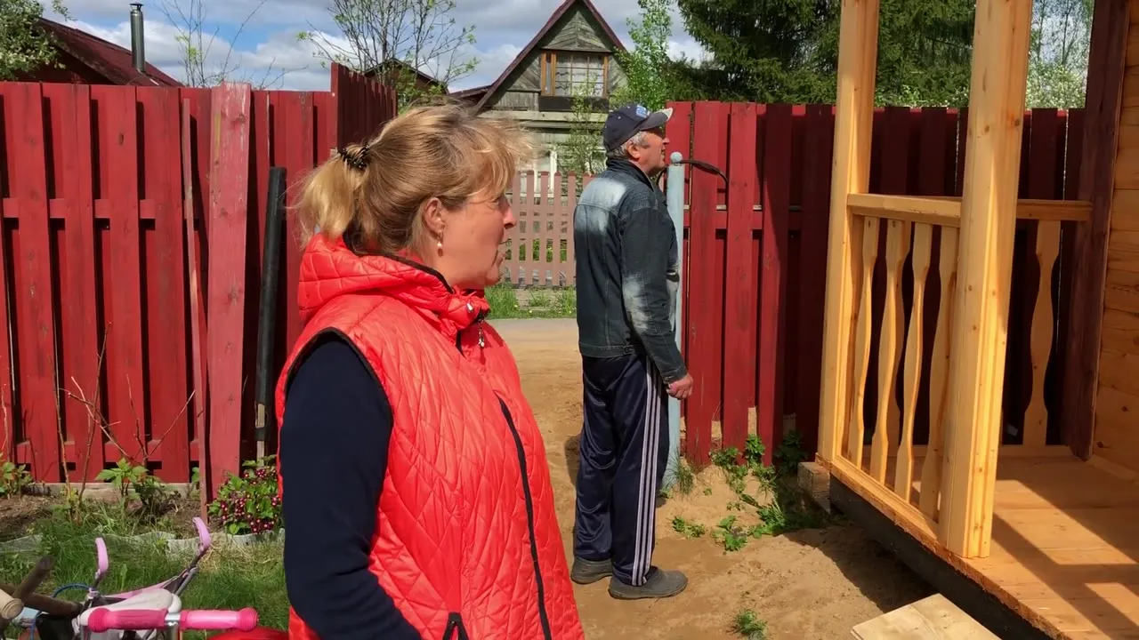 Отзыв заказчика после разгрузки бани 2,3×7, Баня 2,3×7 м
